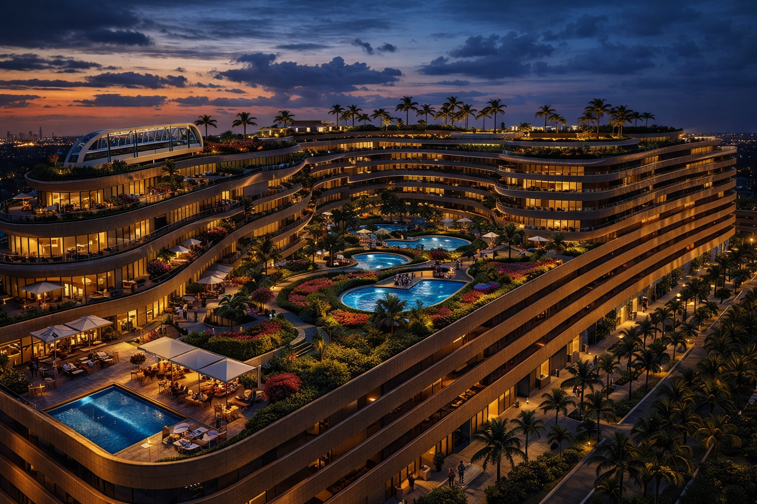 Carihuela Playa Resort - by night